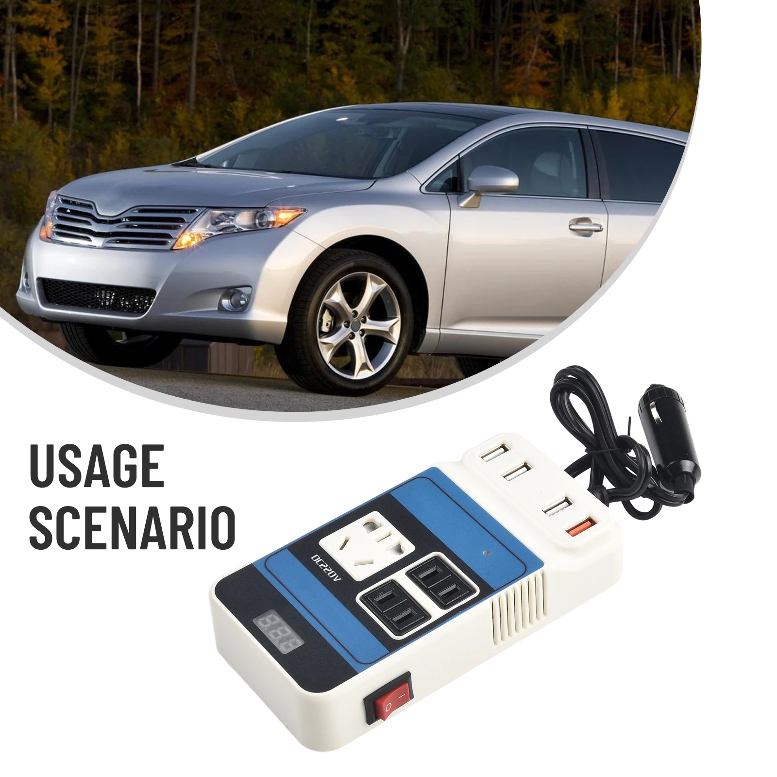 Car Inverters Car Vehicle Power Inverter DC12V 24V To DC110V/220V Converter Trip 4-USB Power Converter Boosters Universal Charge
Car Inverters Car Vehicle Power Inverter DC12V 24V To DC110V/220V Converter Trip 4-USB Power Converter Boosters Universal Charge