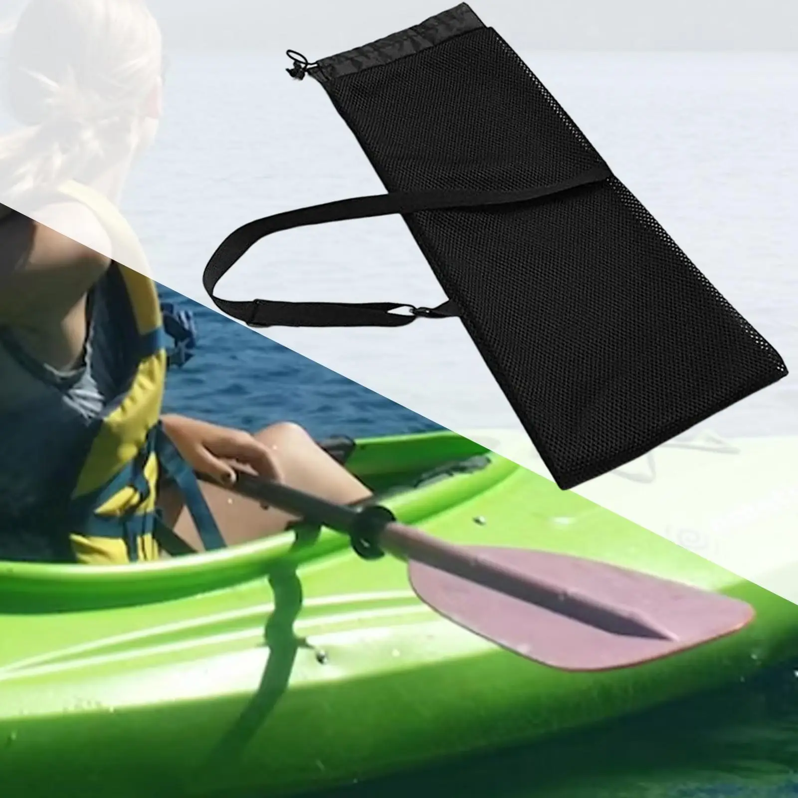 Durable Bag with Adjustable Shoulder Strap Boat Paddle Split Shaft Pouch Holder Drawstring Mesh Case
Durable Bag with Adjustable Shoulder Strap Boat Paddle Split Shaft Pouch Holder Drawstring Mesh Case