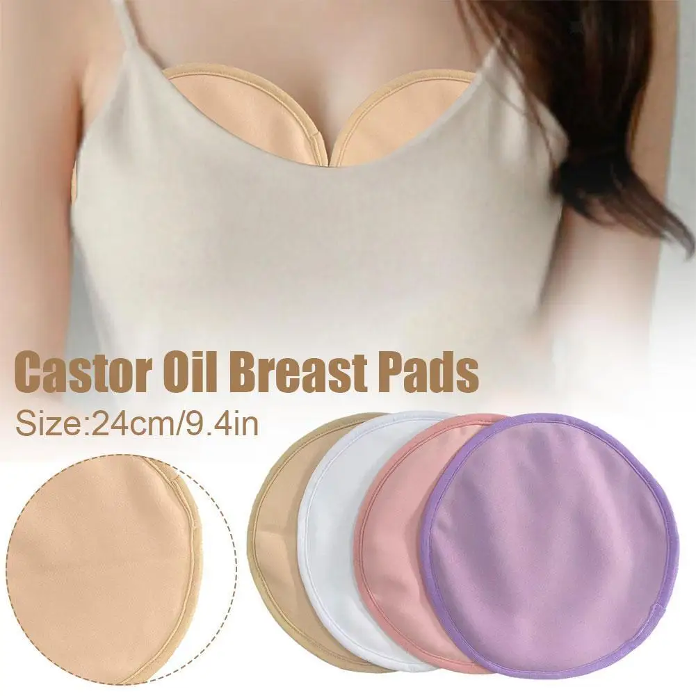 

White Chest Cushion Essential Oil Care Kit Castor Oil Pack Wrap Flexible Buckle Comfort Less Mess Castor Oil Bag Castor Oil Pack