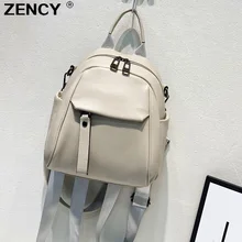 ZENCY 100% Genuine Cow Leather Calfskin Women Backpacks First Layer Nature Cowhide Book Dual Function Backpack One Shoulder Bags
ZENCY 100% Genuine Cow Leather Calfskin Women Backpacks First Layer Nature Cowhide Book Dual Function Backpack One Shoulder Bags