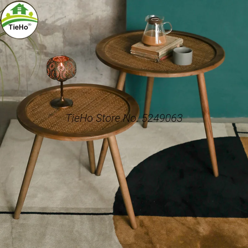 TieHo Rattan Table Top Coffee Tables Sofa Side Table Balcony Corner Round Table Homestay Leisure Table Retro Bohemian Style
TieHo Rattan Table Top Coffee Tables Sofa Side Table Balcony Corner Round Table Homestay Leisure Table Retro Bohemian Style