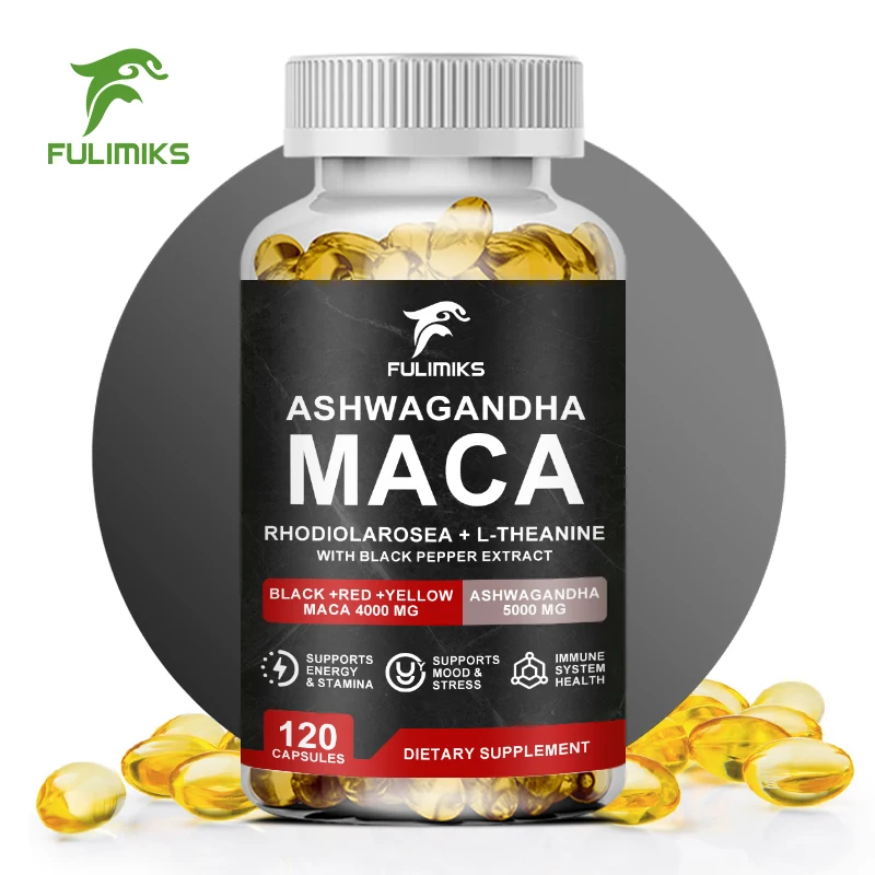 Ashwagandha Maca Root Capsules Supplement - Assists with Stress, Mood & Thyroid Health - Maca Pills Fenugreek Capsules
Ashwagandha Maca Root Capsules Supplement - Assists with Stress, Mood & Thyroid Health - Maca Pills Fenugreek Capsules