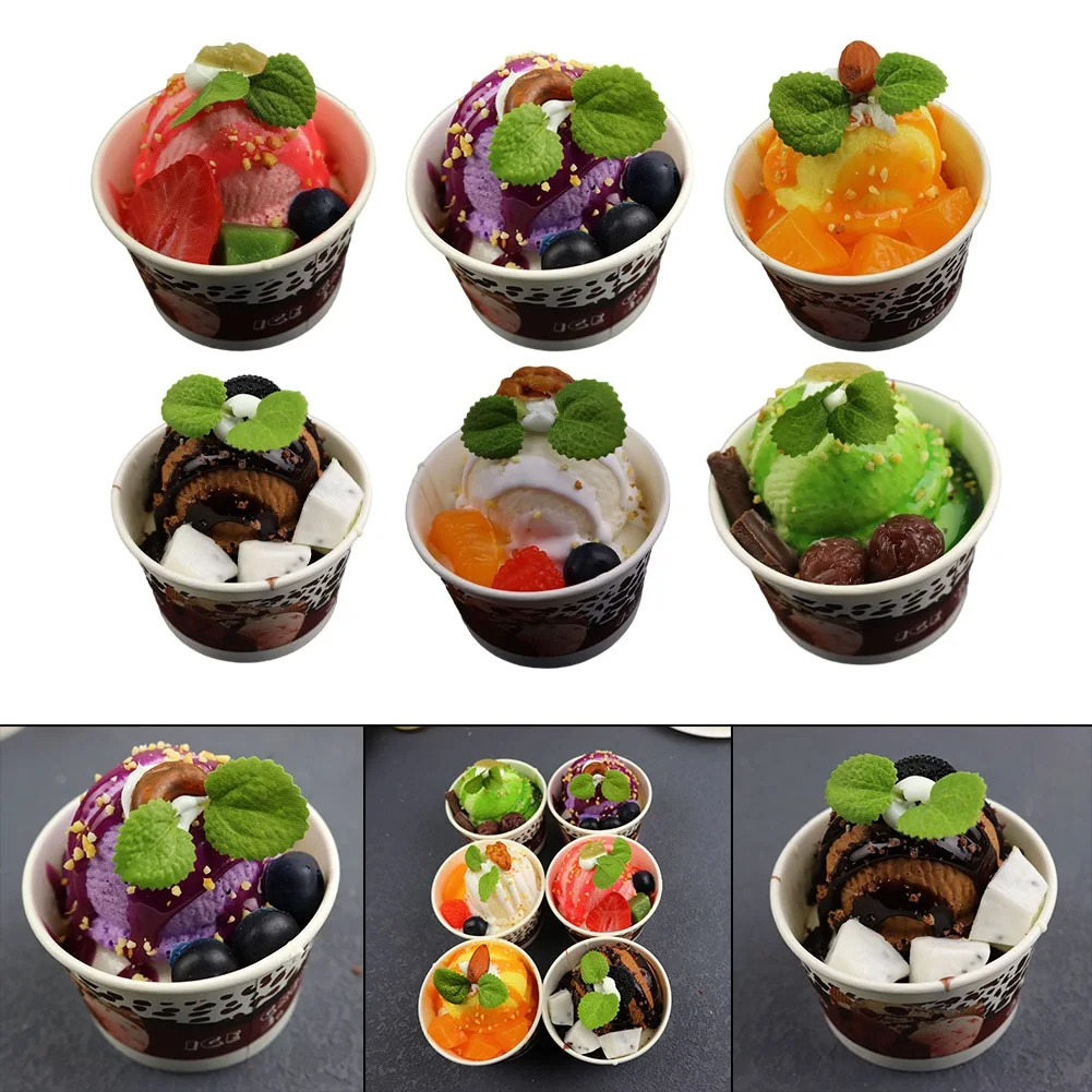 1pcs Artificial Ice Cream Cup Dessert Food Decoration Photography Pro Food Simulation Cake Model Tea Table Decoration
1pcs Artificial Ice Cream Cup Dessert Food Decoration Photography Pro Food Simulation Cake Model Tea Table Decoration