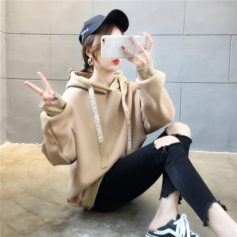 2022 New Style In Autumn And Winter Korean Version Solid Loose Oversize Women's Clothing Plush Hoodie Free Shipping
2022 New Style In Autumn And Winter Korean Version Solid Loose Oversize Women's Clothing Plush Hoodie Free Shipping