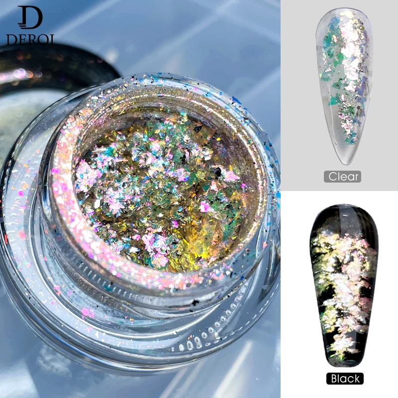 

Sparkly Nail Glitter Powder Sequins 0.3g/Box Shiny Flakes Glitter Art Decoration Nail Supplies DIY Manicure Gel Polish Pigment