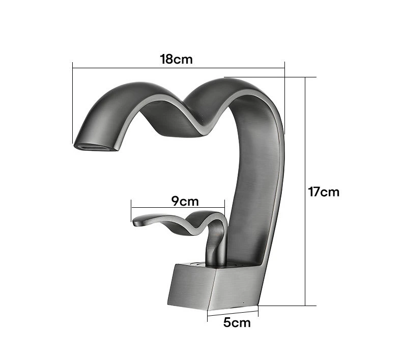 Brass Bathroom Waterfall Faucet Hot Cold Basin Sink Tap Creative Heart-shaped Bath Vanity Mixer Faucets torneira pia banheiro Brass Bathroom Waterfall Faucet Hot Cold Basin Sink Tap Creative Heart-shaped Bath Vanity Mixer Faucets torneira pia banheiro