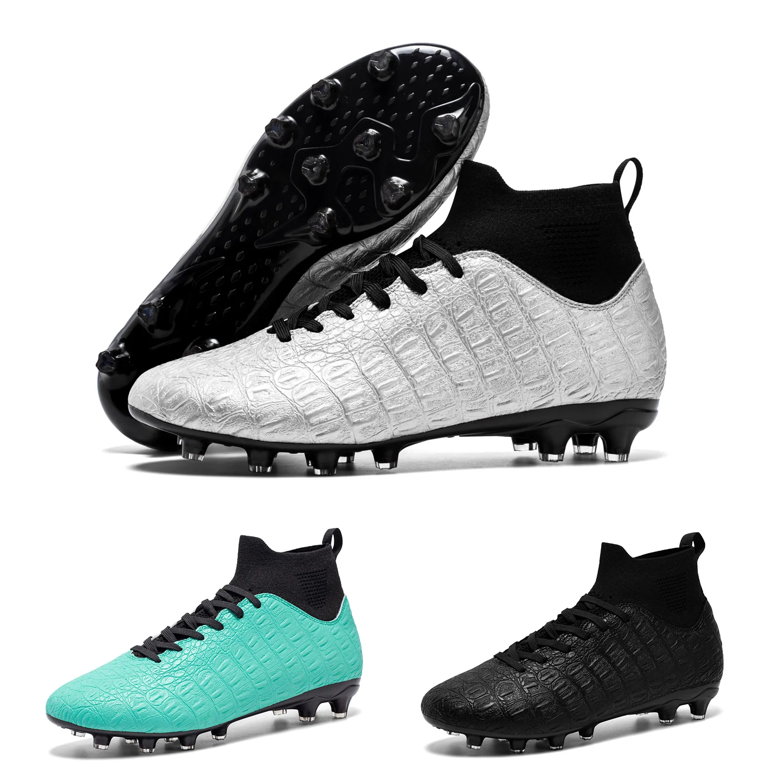 Мужские высококачественные футбольные ботинки, Профессиональная футбольная обувь FG, Детская легкая обувь с высоким верхом
Мужские высококачественные футбольные ботинки, Профессиональная футбольная обувь FG, Детская легкая обувь с высоким верхом