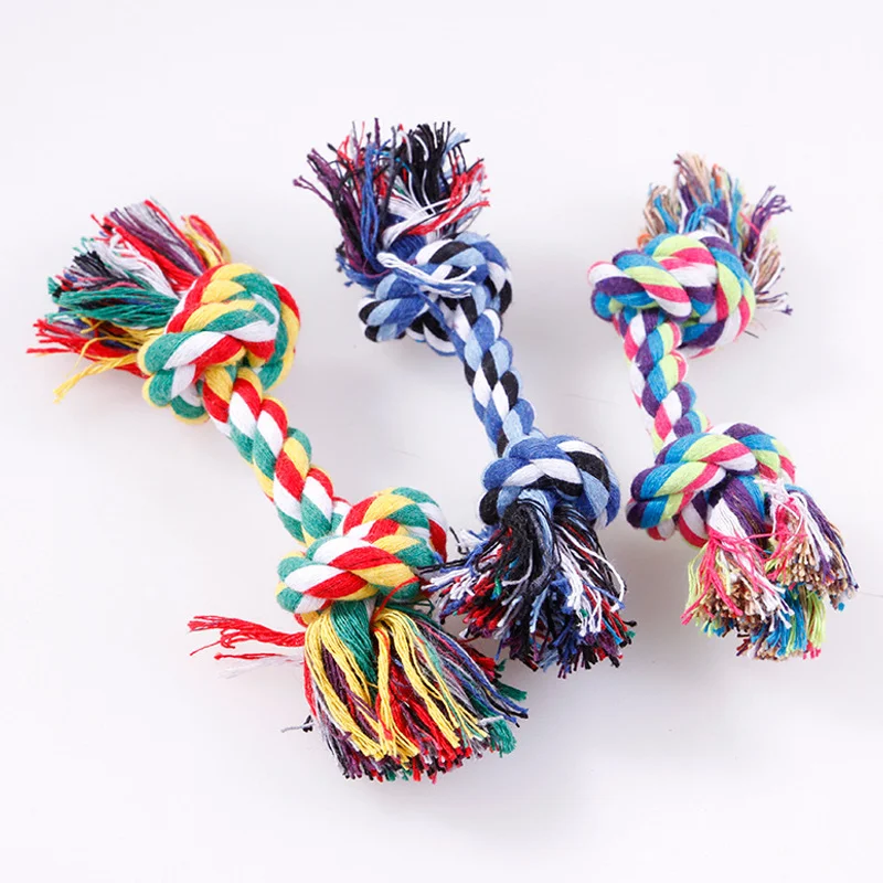 1pcs Pet Dog Puppy Double Cotton Chew Knot Toys Pet Supplies Clean Teeth Durable Braided Bone Rope Random Color Pet Molar Toy
1pcs Pet Dog Puppy Double Cotton Chew Knot Toys Pet Supplies Clean Teeth Durable Braided Bone Rope Random Color Pet Molar Toy