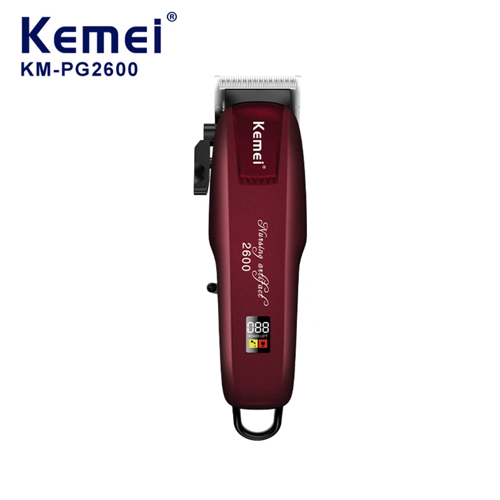 KM-PG2600 Electric Hair Clipper USB Professional Men's Trimmer Beard Hair Clipper Cordless Edge Rechargeable Men
KM-PG2600 Electric Hair Clipper USB Professional Men's Trimmer Beard Hair Clipper Cordless Edge Rechargeable Men