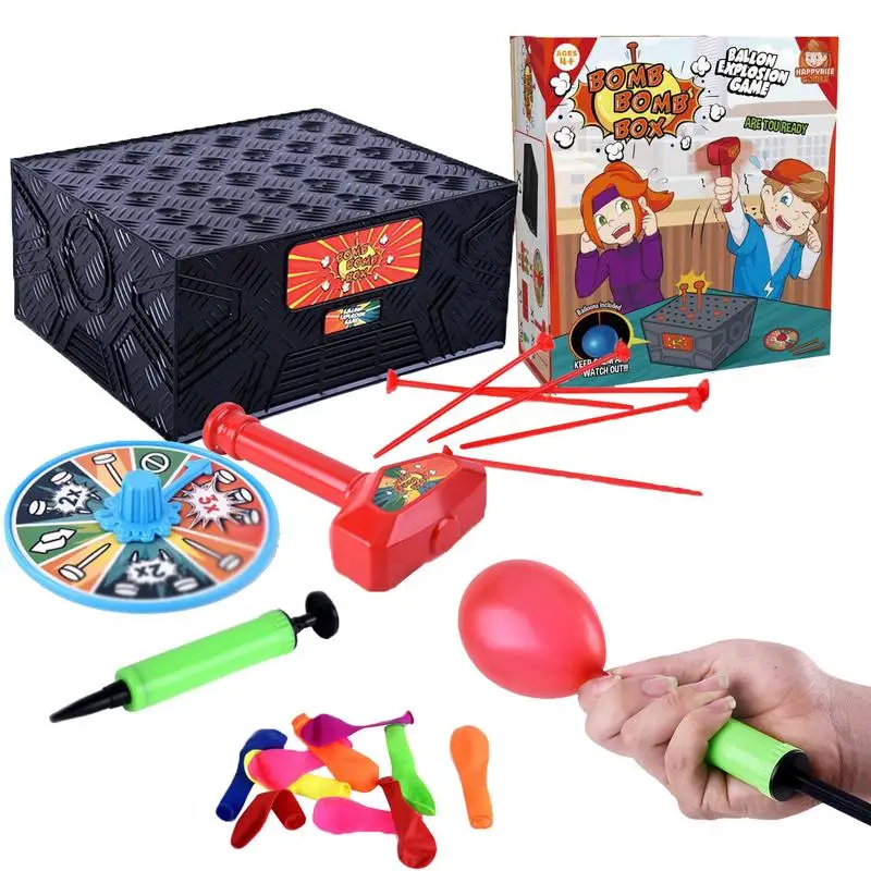 Blast Balloon Game Prank Blasting Balloon Box Party Game for Children Balloon Game to Exercise Hand-Eye Coordination for Banquet
Blast Balloon Game Prank Blasting Balloon Box Party Game for Children Balloon Game to Exercise Hand-Eye Coordination for Banquet