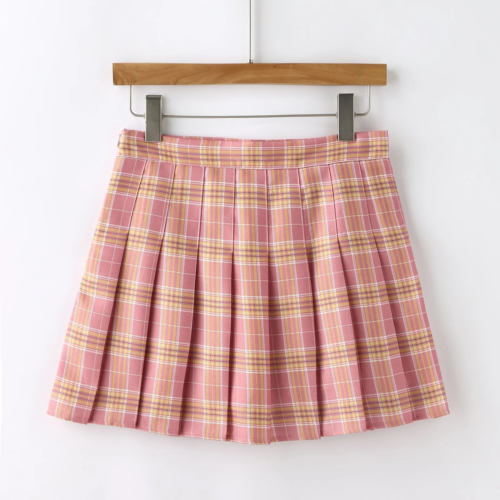 

Fashion Women Skirt Preppy Style Plaid Skirts High Waist Chic Student Pleated Skirt Harajuku Uniforms Ladies Girls Dance Skirts