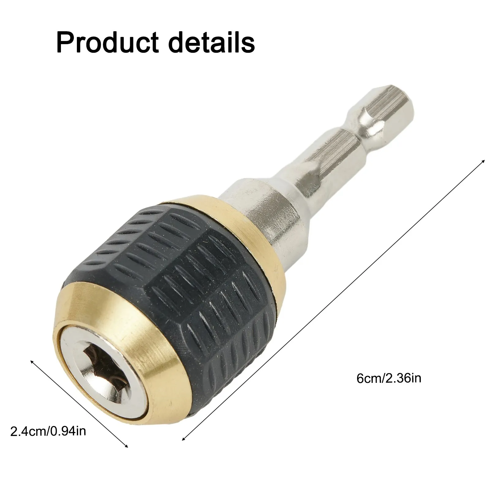 Screwdriver Keyless Drill Chuck 60mm Length Carbon Steel Driver Adaptor Indexable Drill Bit Accessories
Screwdriver Keyless Drill Chuck 60mm Length Carbon Steel Driver Adaptor Indexable Drill Bit Accessories