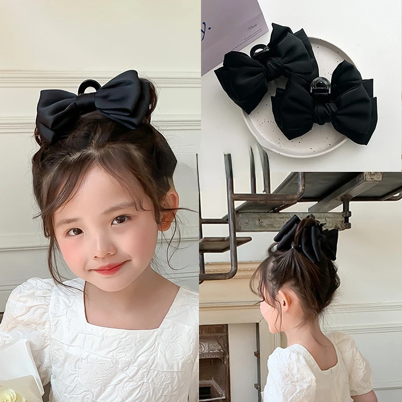 Baby Girl Black Double-Sided Bow Barrettes Western Style Children's Hairpin Headdress Little Girl Hair Accessories
Baby Girl Black Double-Sided Bow Barrettes Western Style Children's Hairpin Headdress Little Girl Hair Accessories
