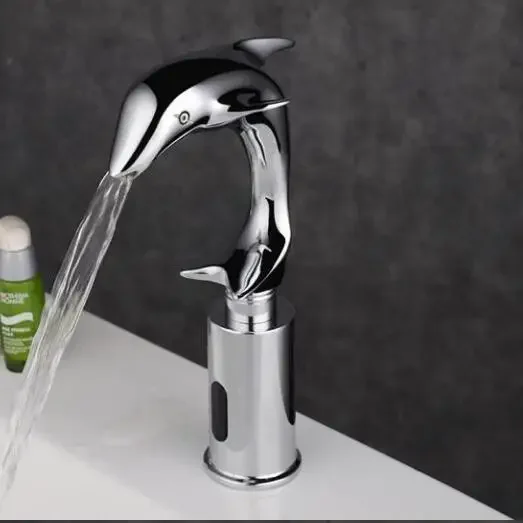 Vidric Brass Dolphin Single Cold Faucet , Bathroom Sensor Faucet Deck Mounted Automatic Water Saving Basin Tap DC6V Torneira
Vidric Brass Dolphin Single Cold Faucet , Bathroom Sensor Faucet Deck Mounted Automatic Water Saving Basin Tap DC6V Torneira
