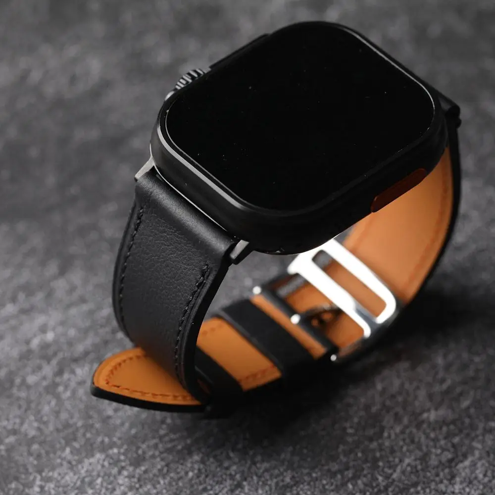 Handsewn French cowhide apple strap 45MM 49MM suitable for Apple watch series Ultra 2 S9 fashionable strap
Handsewn French cowhide apple strap 45MM 49MM suitable for Apple watch series Ultra 2 S9 fashionable strap