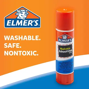 1pc Elmers Disappearing Purple School Glue Sticks, Washable, 22 Gram Non Toxic Acid Free For Kids Home Scrapbooking Supplies