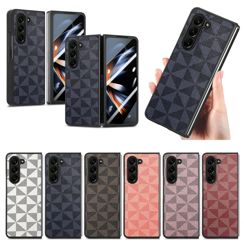 Складной чехол из искусственной кожи с ромбовидным дизайном для Samsung Galaxy Z, складной 5-кратный 4-х складной 5-дюймовый Противоскользящий чехол для телефона со стальной пленкой
Складной чехол из искусственной кожи с ромбовидным дизайном для Samsung Galaxy Z, складной 5-кратный 4-х складной 5-дюймовый Противоскользящий чехол для телефона со стальной пленкой