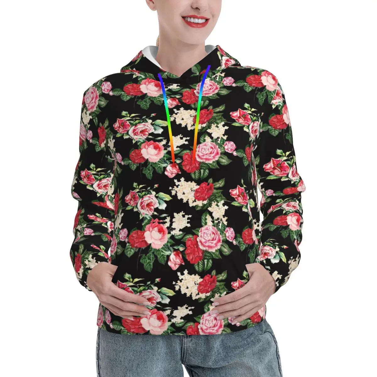 Retro Flower Print Casual Hoodies Womens Rose Leaf y2k Cute Pullover Hoodie Winter Streetwear Hooded Sweatshirts Oversized Tops
Retro Flower Print Casual Hoodies Womens Rose Leaf y2k Cute Pullover Hoodie Winter Streetwear Hooded Sweatshirts Oversized Tops