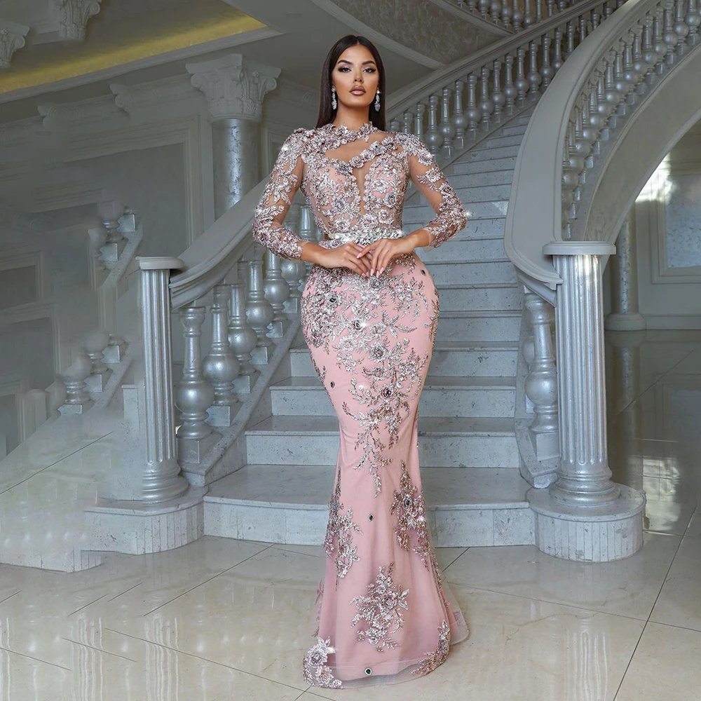 Exquisite Pink Evening Dresses 2023 Long Sleeves Beading Lace Tassels Overskirts Prom Gowns Custom Made Crystals Party Dress
Exquisite Pink Evening Dresses 2023 Long Sleeves Beading Lace Tassels Overskirts Prom Gowns Custom Made Crystals Party Dress