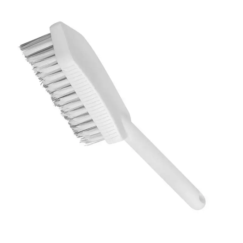 

Bathroom Scrubber Brush Cleaning Brush Comfort Grip & Flexible Stiff Bristles Triangle Head Heavy Duty Floor Scrub V-shaped