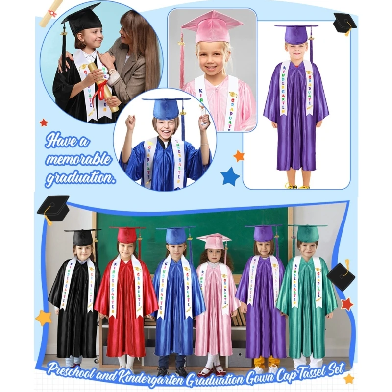 130x9.5cm Grad Season Unisex Kid Graduation Stole Sash for Kindergarten Commencements Etiquette Belts Party Decorations
130x9.5cm Grad Season Unisex Kid Graduation Stole Sash for Kindergarten Commencements Etiquette Belts Party Decorations