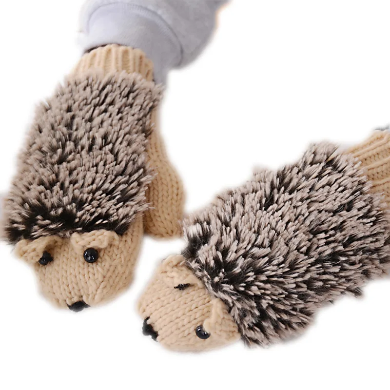 Cartoon Hedgehog Knitted Gloves Handmade Woolen Knitting Gloves Without Fingers Outdoor Crochet Knit Plush Gloves Soft Windproof
Cartoon Hedgehog Knitted Gloves Handmade Woolen Knitting Gloves Without Fingers Outdoor Crochet Knit Plush Gloves Soft Windproof