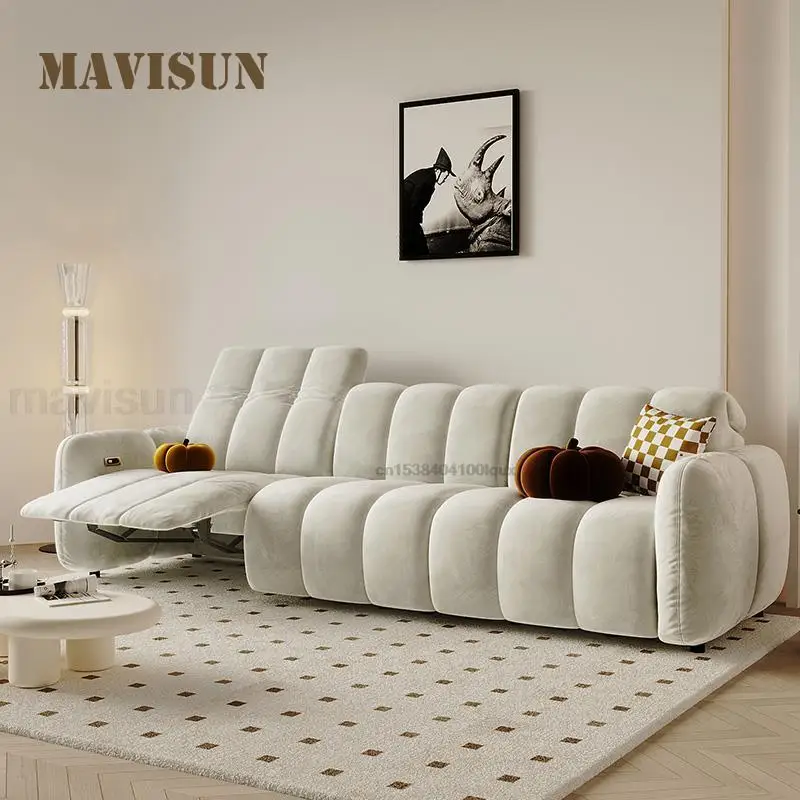 White Multifunctional Couch For Living Room Electric Stretch Seats Soft Fabric Home Furniture Adjustable Backrest Recliner Sofa
White Multifunctional Couch For Living Room Electric Stretch Seats Soft Fabric Home Furniture Adjustable Backrest Recliner Sofa
