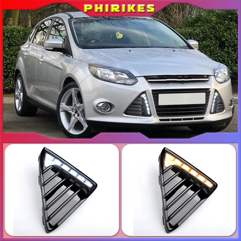 Для FordFocus 3 MK3 2012 ~ 2015 дневные ходовые огсветильник DRL светодиодная противотуманная фара с желтым поворотным сигналом
Для FordFocus 3 MK3 2012 ~ 2015 дневные ходовые огсветильник DRL светодиодная противотуманная фара с желтым поворотным сигналом