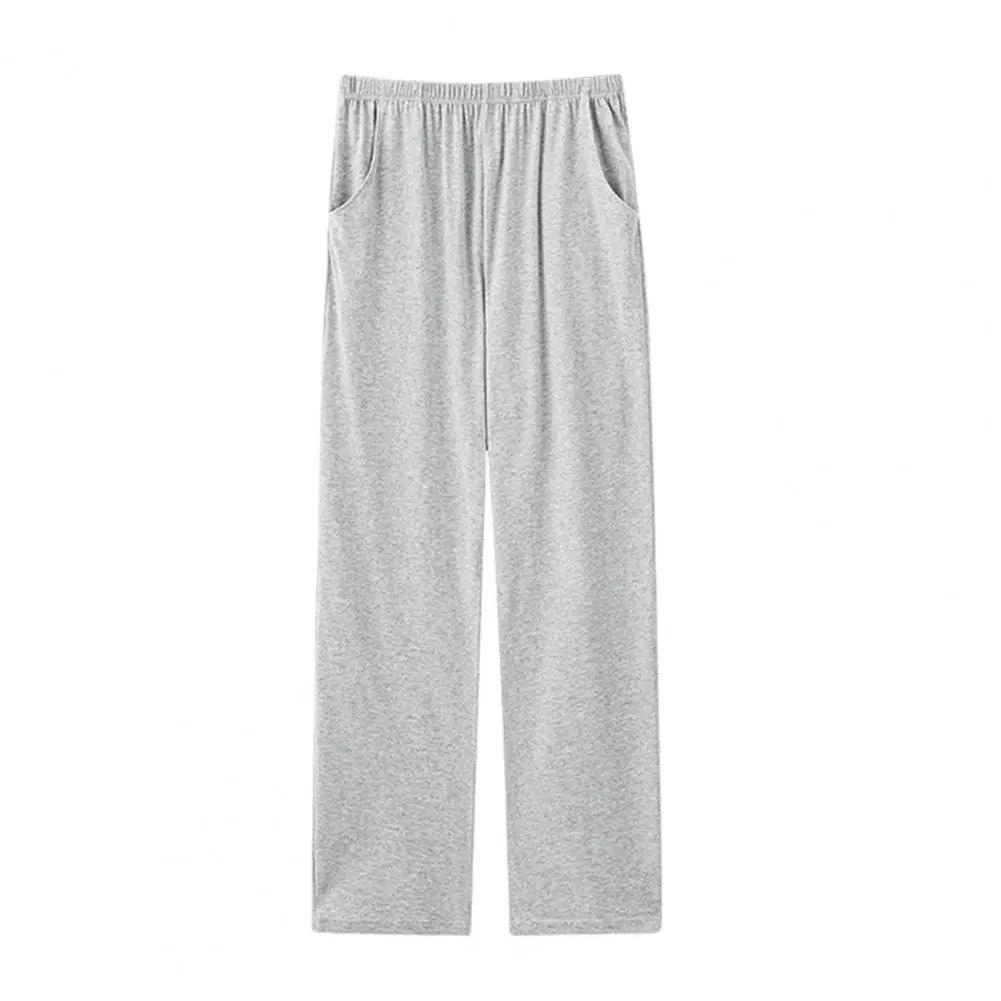 Comfortable Straight-leg Pajama Pants Men's Winter Pajama Pants With Elastic Mid Waist Solid Color Thin Pockets For Comfortable
Comfortable Straight-leg Pajama Pants Men's Winter Pajama Pants With Elastic Mid Waist Solid Color Thin Pockets For Comfortable