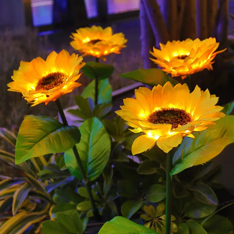 

Искусственная Внешняя Солнечная лампа, декоративная подсветка для сада, имитация ландшафта, атмосферы растений, лампы для газона