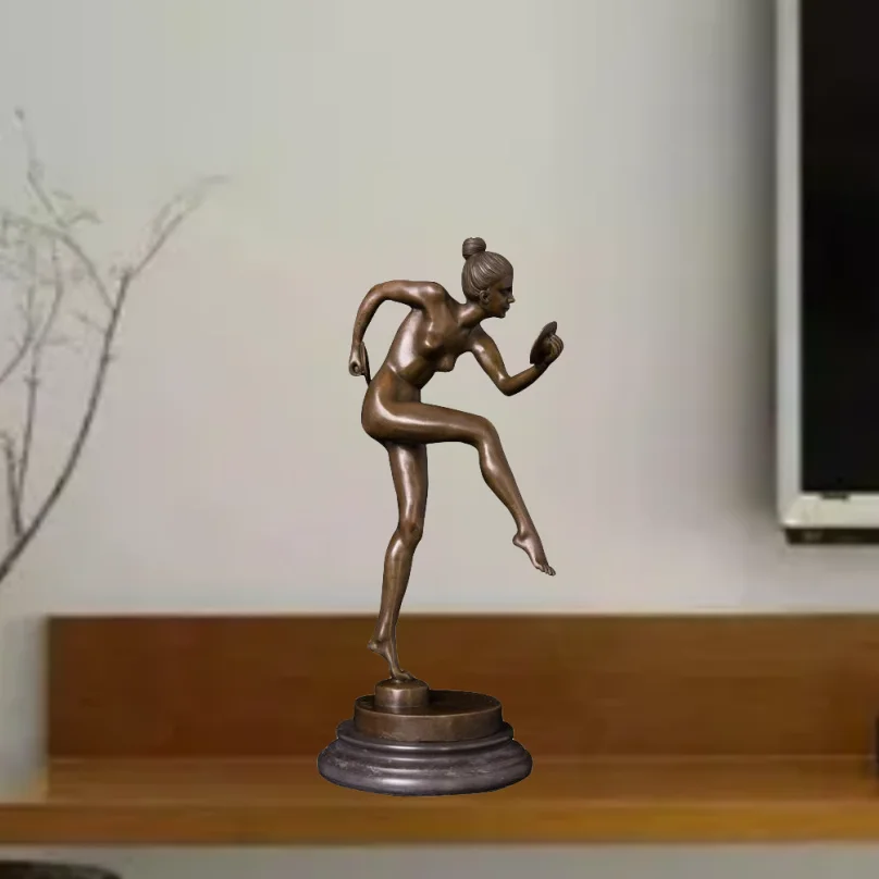 QW-170 Western bronze nude naked girl figurines for table decoration Dancer Statues for Studio Decoration Girl Birthday
QW-170 Western bronze nude naked girl figurines for table decoration Dancer Statues for Studio Decoration Girl Birthday