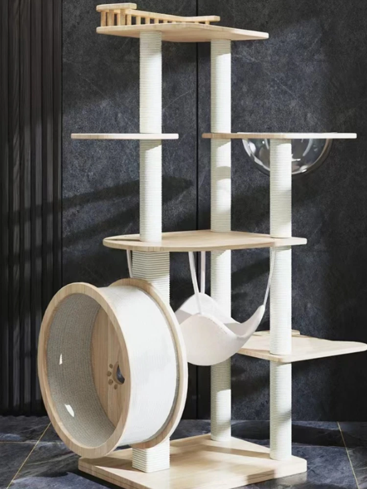 Cat climbing frame wooden cat tree cat litter one large cat shelf cat tower jumping platform space capsule cat climbing frame
Cat climbing frame wooden cat tree cat litter one large cat shelf cat tower jumping platform space capsule cat climbing frame