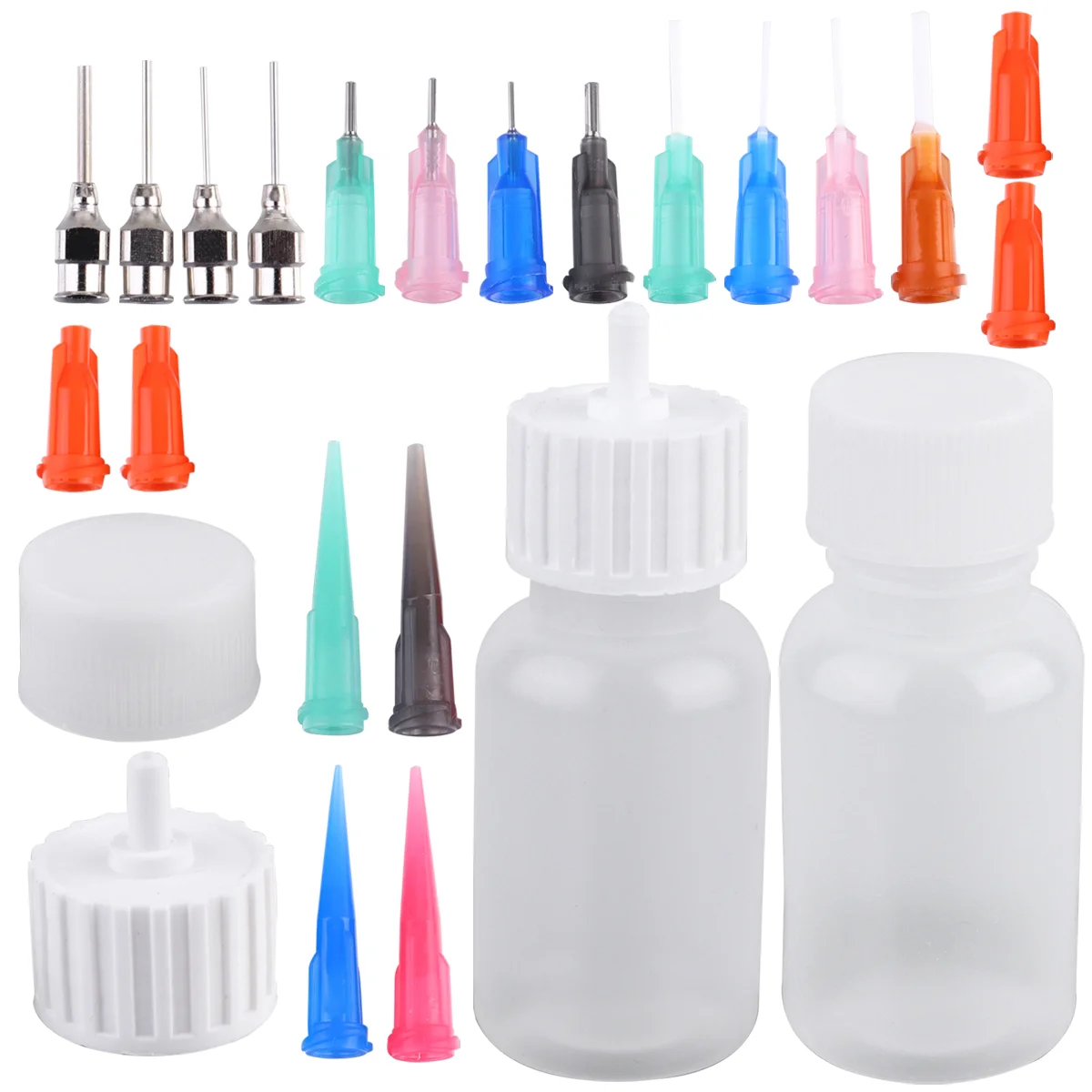 24Pcs Bottle Set Plastic Bottles Needles Mouth Drawing Accessories (16Pcs Needles Mouth, 4Pcs Plastic Bottles, 4Pcs
24Pcs Bottle Set Plastic Bottles Needles Mouth Drawing Accessories (16Pcs Needles Mouth, 4Pcs Plastic Bottles, 4Pcs