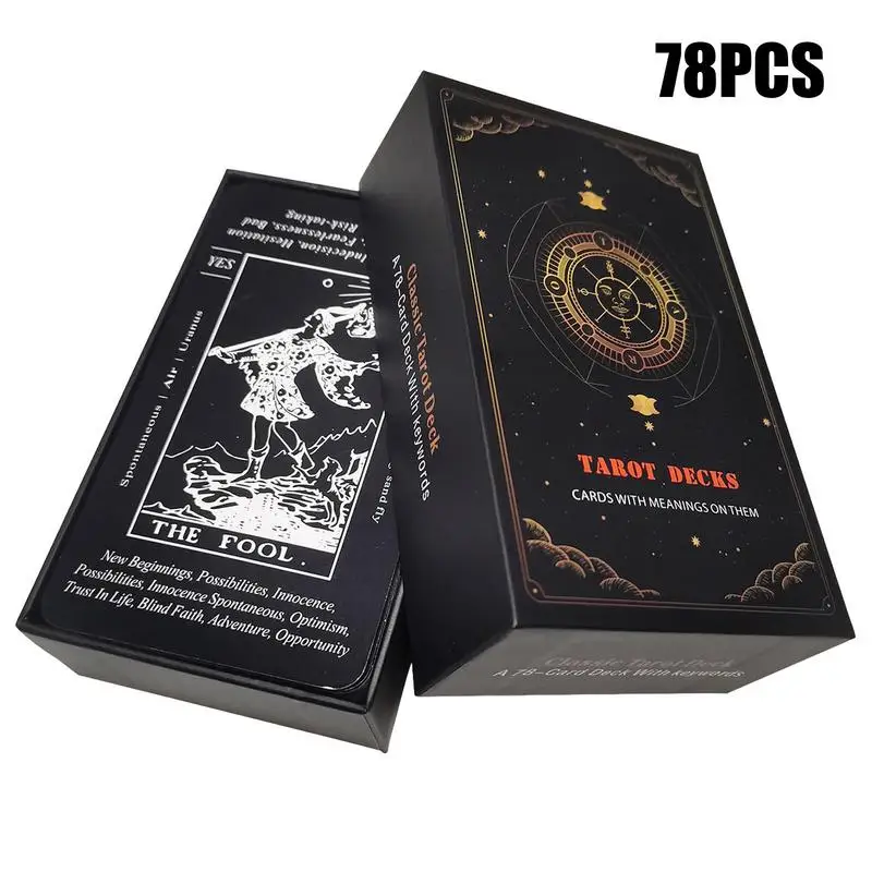 

Waite Classic Tarot 78 Cards English Oracle Cards Fate Divination Tarot Deck Party Entertainment Board Game For Beginners Tarots