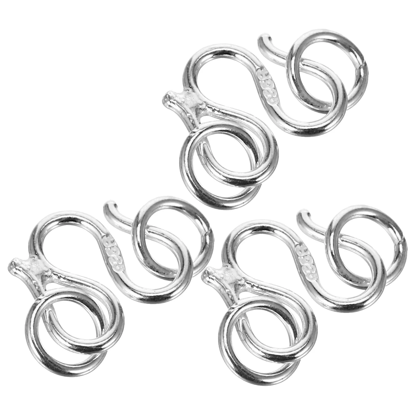 3 Pcs Sterling Silver Jewelry DIY Extenders Bracelet Connector Clasps Necklace Converters Connection Buckles
3 Pcs Sterling Silver Jewelry DIY Extenders Bracelet Connector Clasps Necklace Converters Connection Buckles