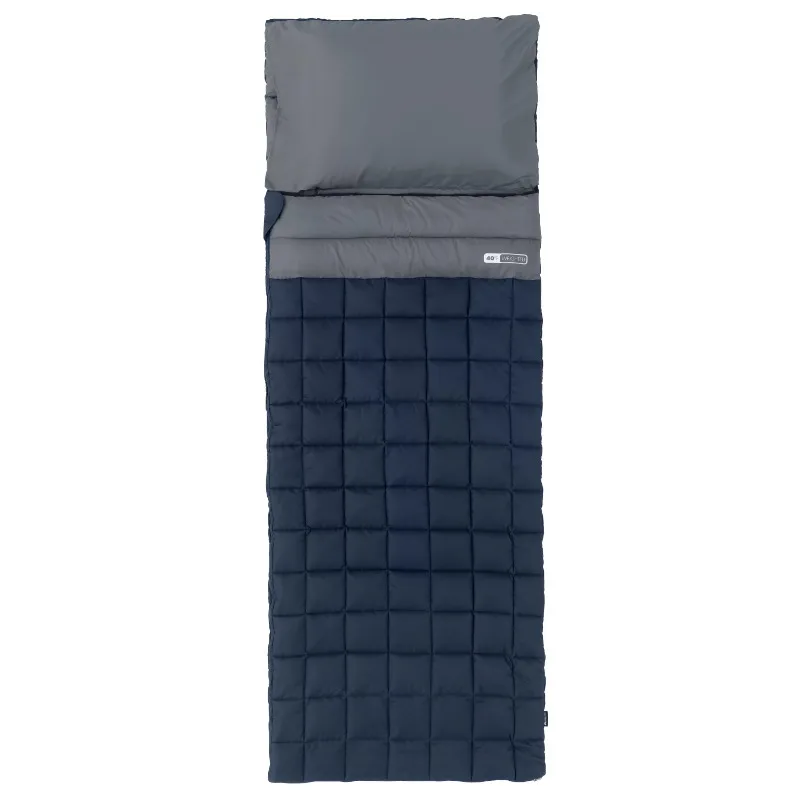 

Утяжеленный взрослый спальный мешок 40F-темно-синий и серый (размер 95 дюймов. X 34 дюйма)