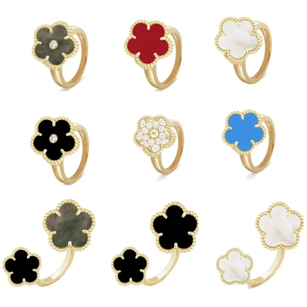 silver 925 ring High Quality Natural Gemstone Four Leaf Flower/Five Leaf Flower Women's Exquisite Jewelry Festival Gift Luxury
silver 925 ring High Quality Natural Gemstone Four Leaf Flower/Five Leaf Flower Women's Exquisite Jewelry Festival Gift Luxury