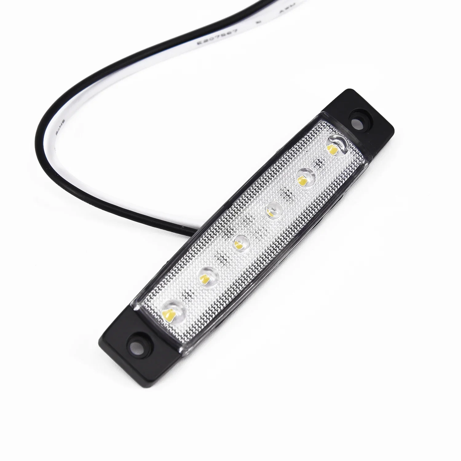 White 12V 6 LED Side Marker Light For Trailer Truck Boat BUS Indicator RV Lamp Waterproof Low Power Consumption Side Lights
White 12V 6 LED Side Marker Light For Trailer Truck Boat BUS Indicator RV Lamp Waterproof Low Power Consumption Side Lights