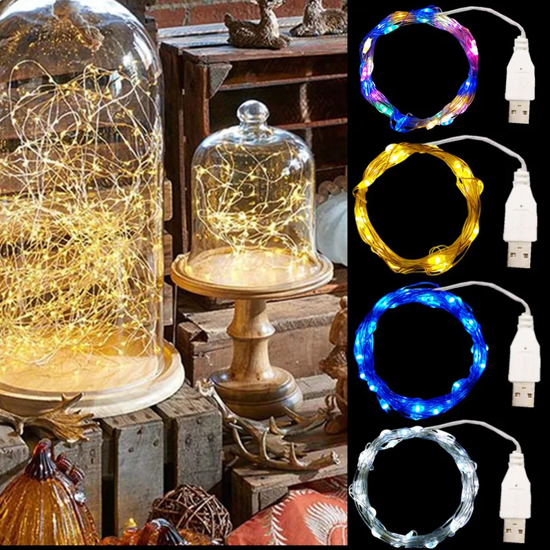 4pcs Led Fairy Lights Copper Wire String Lights Holiday Lamp Garland Luces for Christmas Lights Outdoor Wedding Party Decoration
4pcs Led Fairy Lights Copper Wire String Lights Holiday Lamp Garland Luces for Christmas Lights Outdoor Wedding Party Decoration