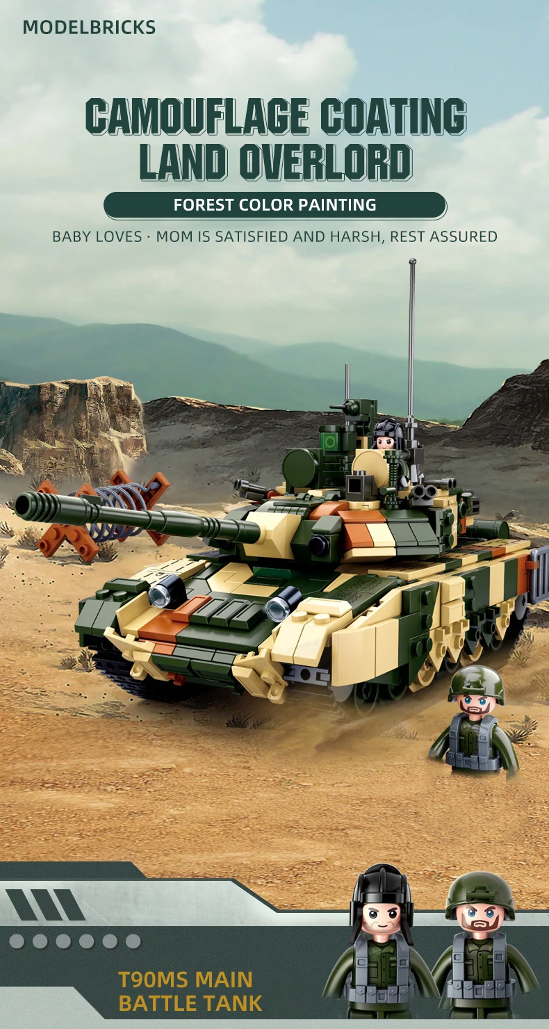 M38-B0756 Sluban T90MS Main Battle Tank Military Aircraft Battlefield Building Blocks Toy Children Boys Adult Assembly Toy Gifts M38-B0756 Sluban T90MS Main Battle Tank Military Aircraft Battlefield Building Blocks Toy Children Boys Adult Assembly Toy Gifts