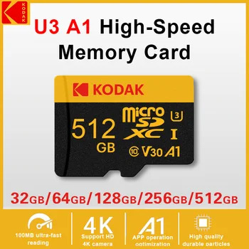 Kodak Ultra Memory Card 512GB 256GB 128GB 64GB 32GB Micro SD Card MicroSDXC Class10 SD Memory Card 100MB Original TF Flash Card