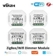 Wifi/ZigBee Dimmer 1/2 Way Gang LED Light Switch Module Automation Remote Control Smart Life Tuya Alexa Google Home Assistant
Wifi/ZigBee Dimmer 1/2 Way Gang LED Light Switch Module Automation Remote Control Smart Life Tuya Alexa Google Home Assistant