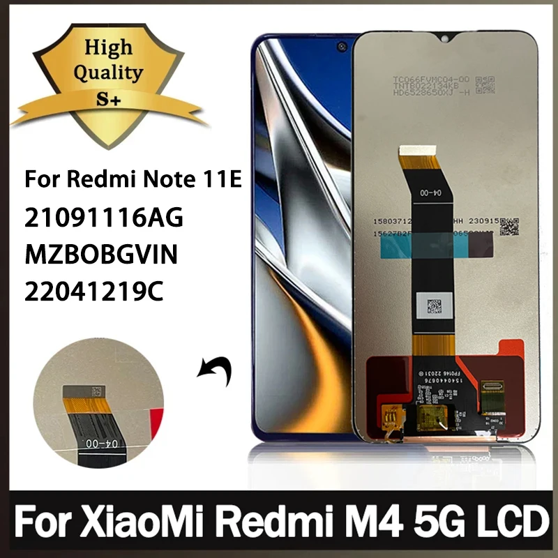 

ЖК-дисплей с рамкой для Xiaomi Redmi Note 11E, 6,58 дюйма, Poco M4