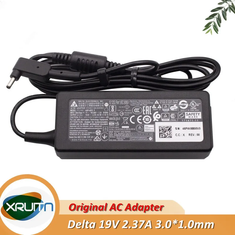 

Genuine Delta AC Adapter 19V 2.37A Laptop Power Supply For Acer TravelMate P238-G2-M Laptop 45W Adaptor Power Charger 3.0*1.0mm