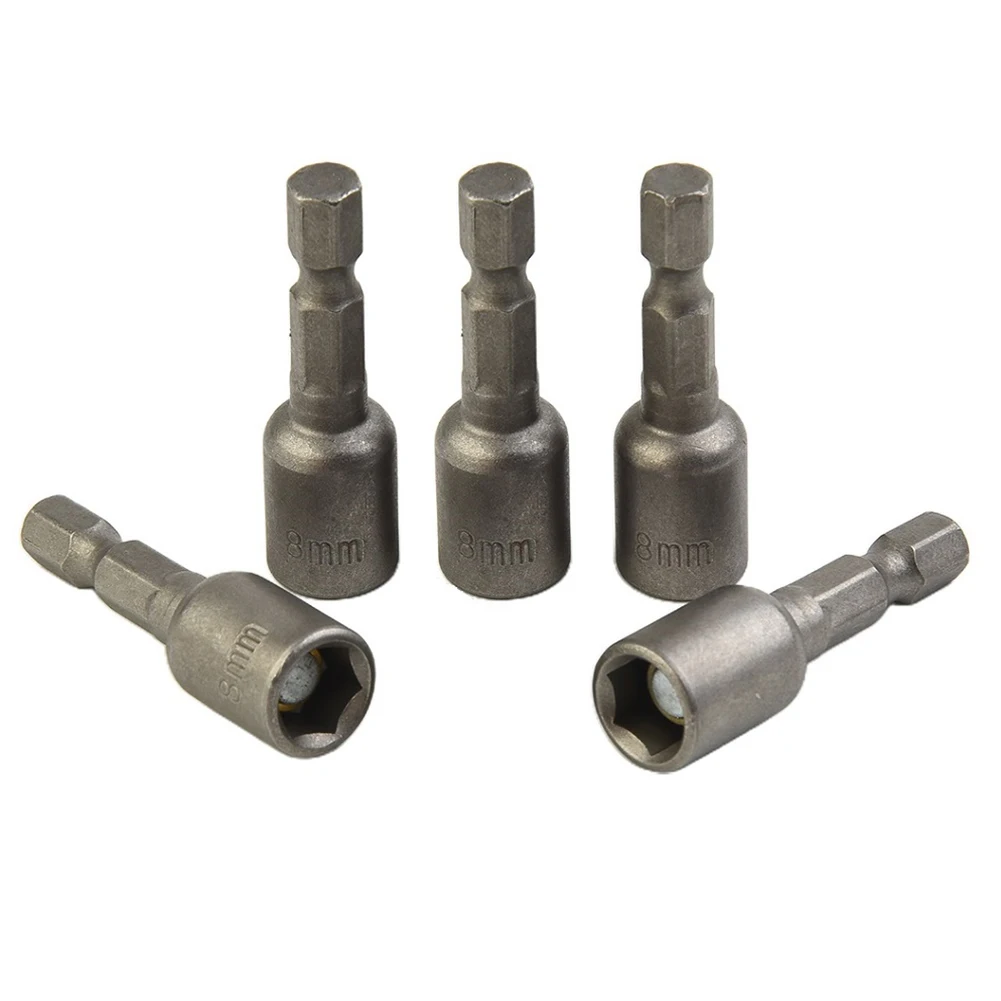 Durable High-quality Brand New Socket Adapter Power Tools 5pcs Fits Power Drills Hex Shank Length 42mm Magnetic Nut Driver
Durable High-quality Brand New Socket Adapter Power Tools 5pcs Fits Power Drills Hex Shank Length 42mm Magnetic Nut Driver
