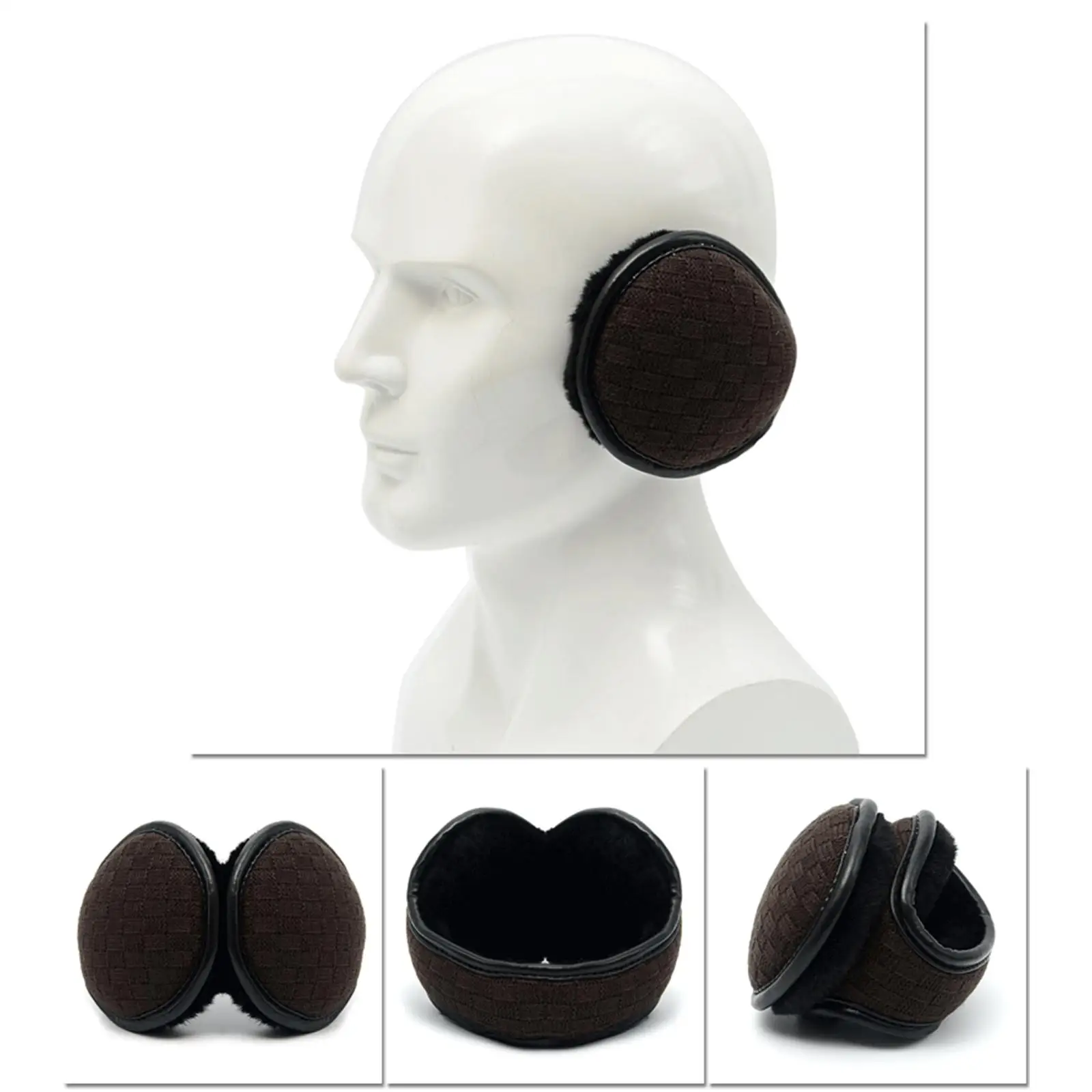 

Ear Warmers Foldable Portable Soft Earmuffs Ear Covers Winter Ear Muffs for Skiing Traveling Skating Outdoor Activities Biking