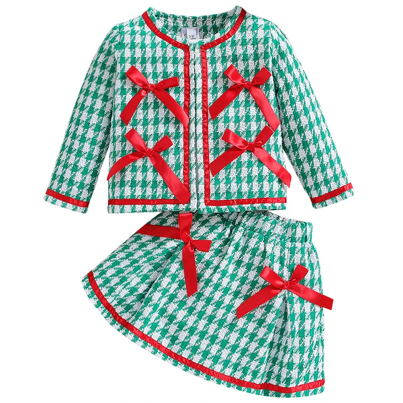 2Piece Fall Baby Girl Clothes Korean Fashion Plaid Bow Coat+Skirt Toddler Christmas Outfit Children Boutique Clothing BC1454-1
2Piece Fall Baby Girl Clothes Korean Fashion Plaid Bow Coat+Skirt Toddler Christmas Outfit Children Boutique Clothing BC1454-1