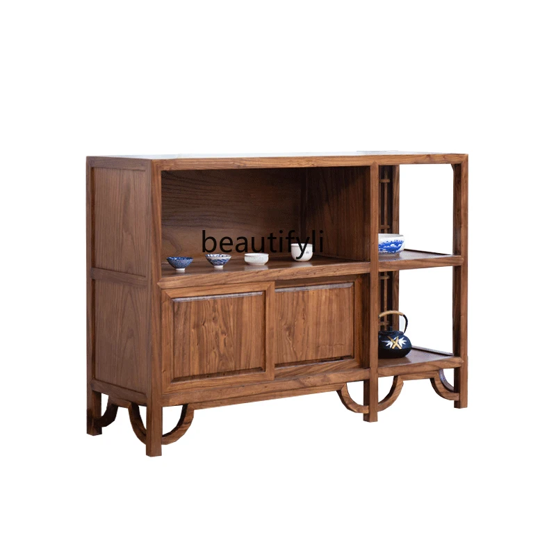 Black Walnut Wood Sideboard Cabinet Living Room Home Kitchen Cabinet Locker New Chinese Modern Solid Wood Cupboard Tea Cabinet
Black Walnut Wood Sideboard Cabinet Living Room Home Kitchen Cabinet Locker New Chinese Modern Solid Wood Cupboard Tea Cabinet