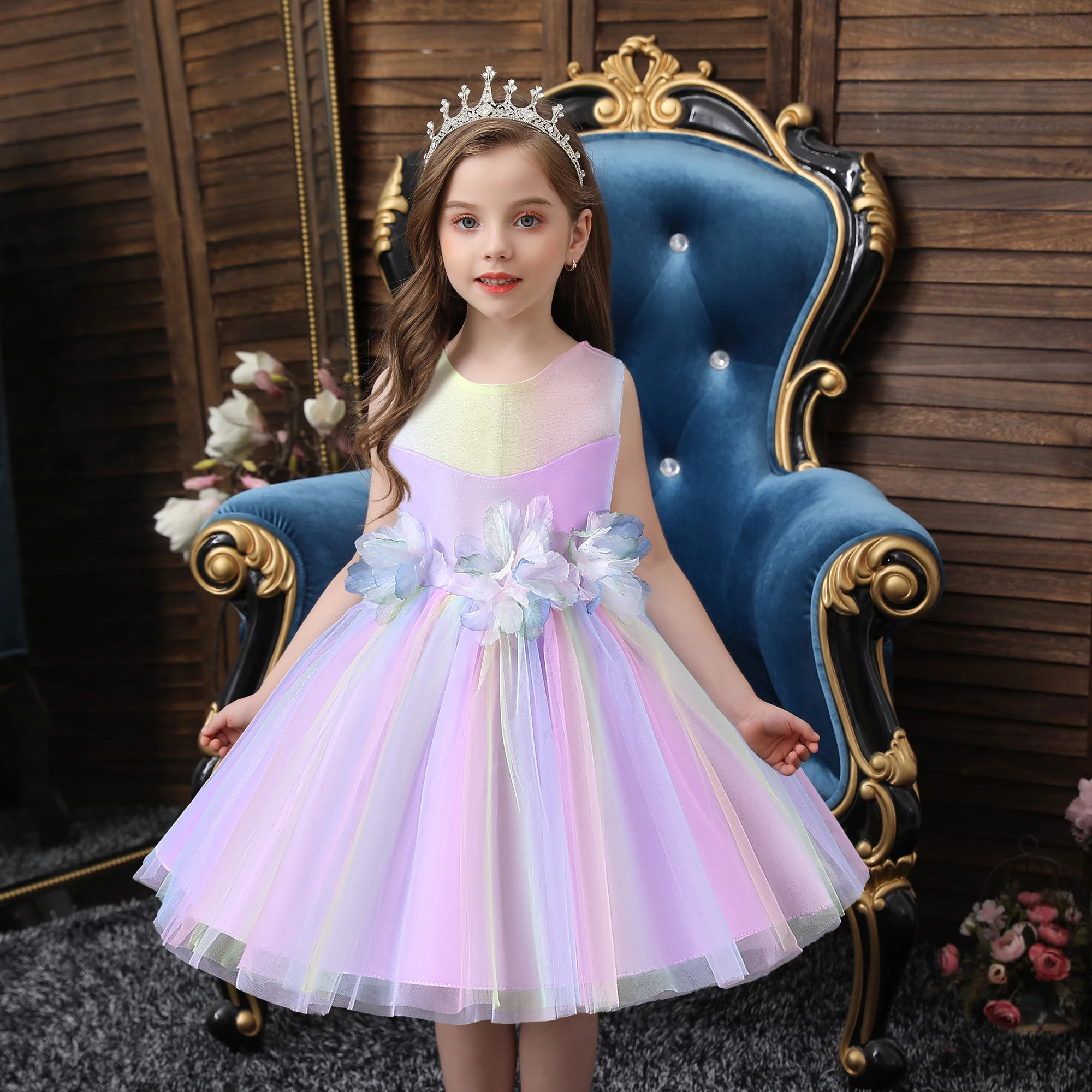 Infant Waist Appliques Skirts Baby Girls Colorful Lace Mesh Princess Dress Newborn Mid-Calf Round Neck Sleeveless Ball Gown 0-3T
Infant Waist Appliques Skirts Baby Girls Colorful Lace Mesh Princess Dress Newborn Mid-Calf Round Neck Sleeveless Ball Gown 0-3T
