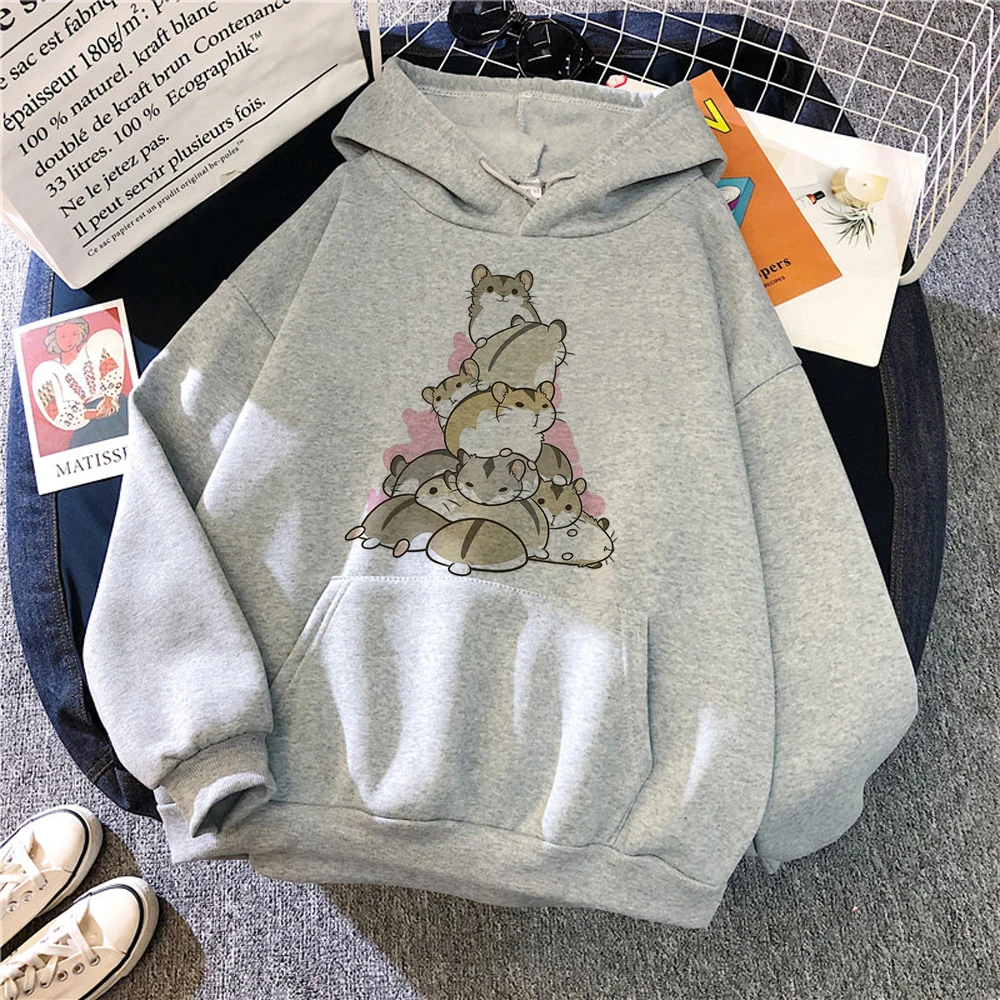 Hamster hoodies women Korean style funny Pullover Hooded Shirt women Fleece clothing
Hamster hoodies women Korean style funny Pullover Hooded Shirt women Fleece clothing